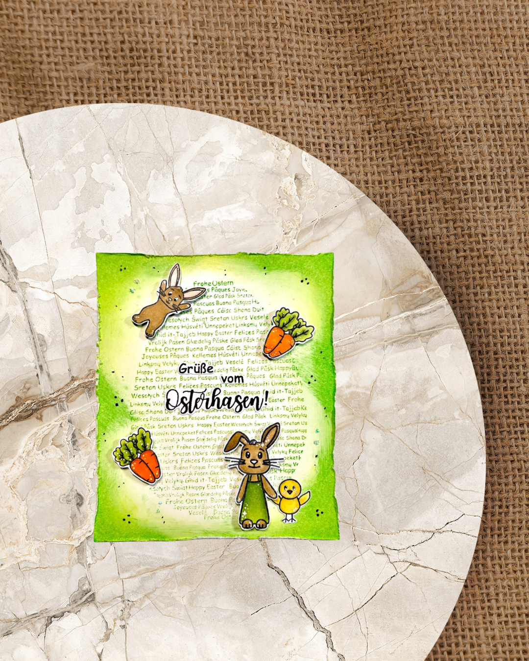 Stempel Set "Hintergrund Frohe Ostern"