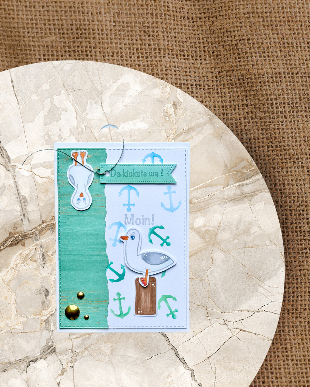 Stencil Maritimer Anker