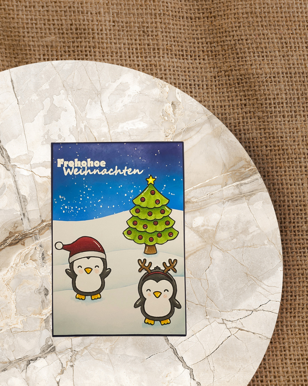 Stempel Set "Pinguin Weihnachten"