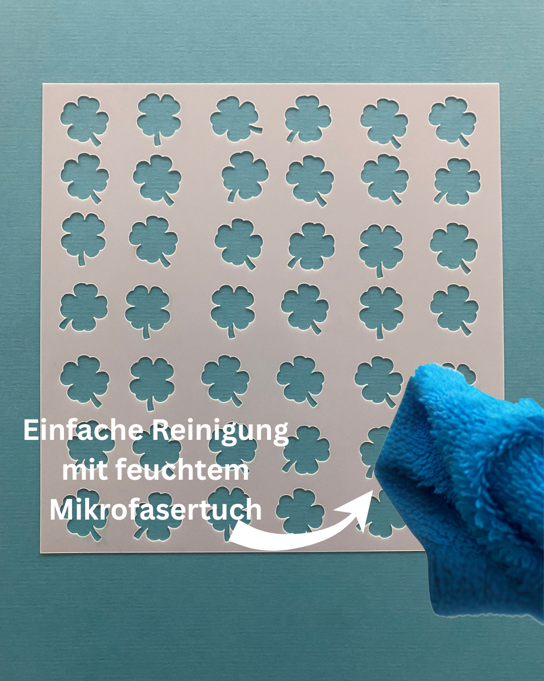 Stencil Kleeblätter klein