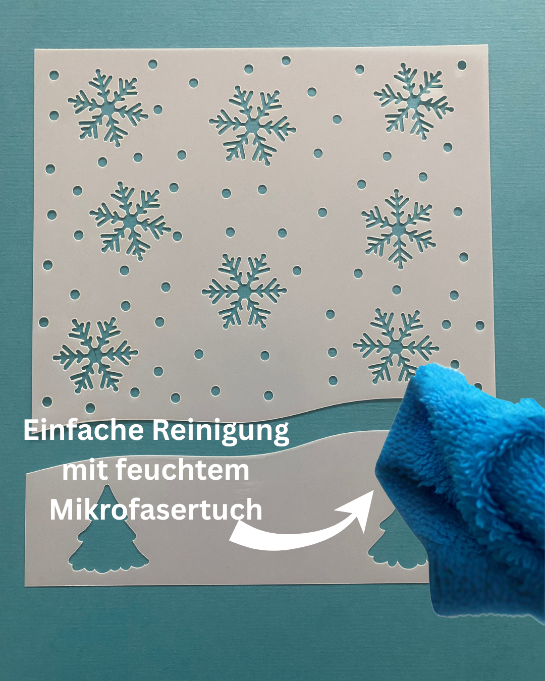 Stencil Schneefall