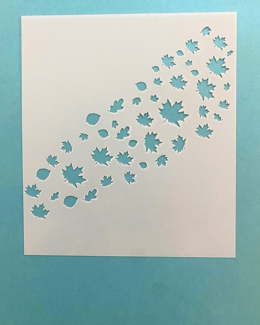 Stencil Herbstblätter