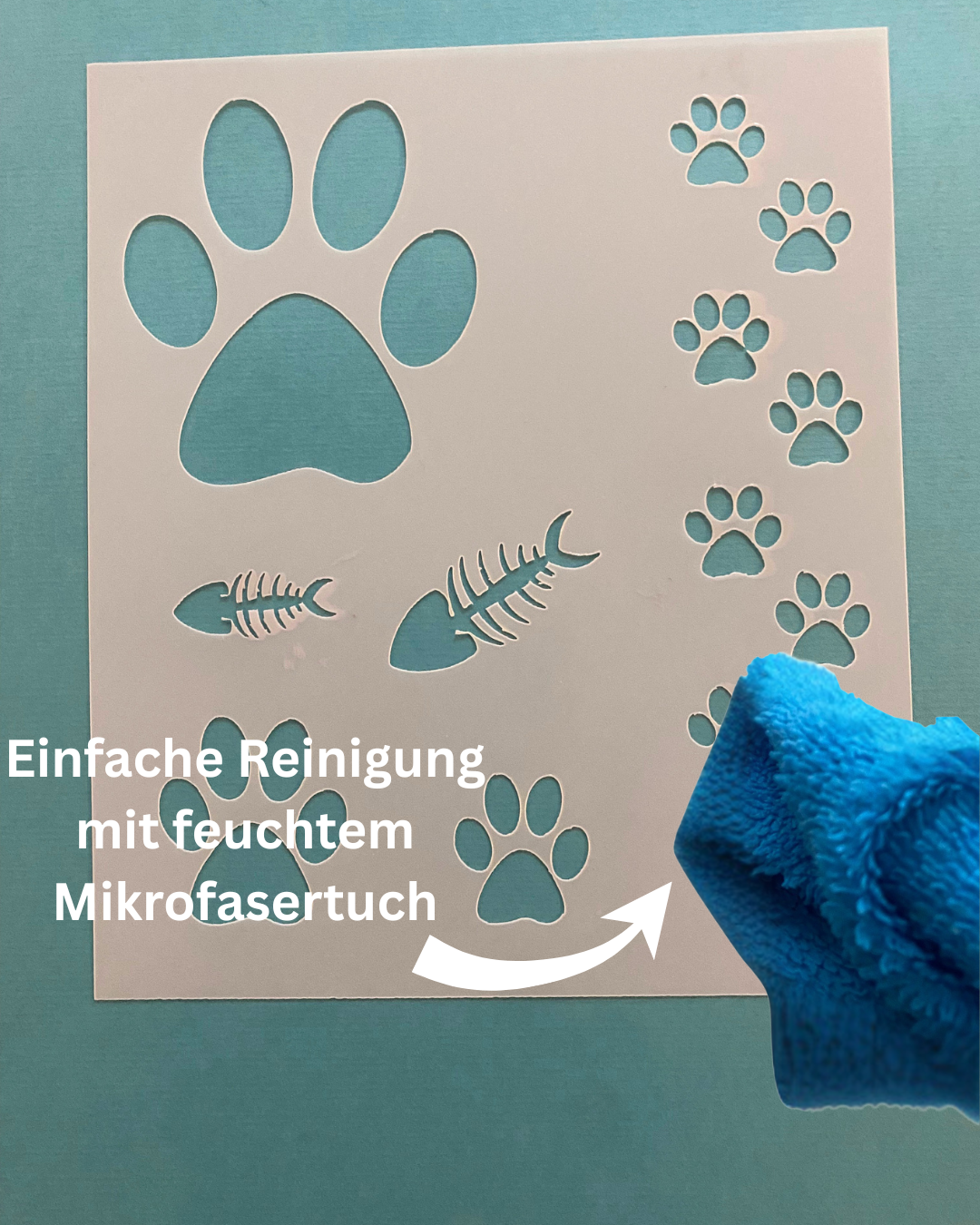 Stencil Katzenpfoten
