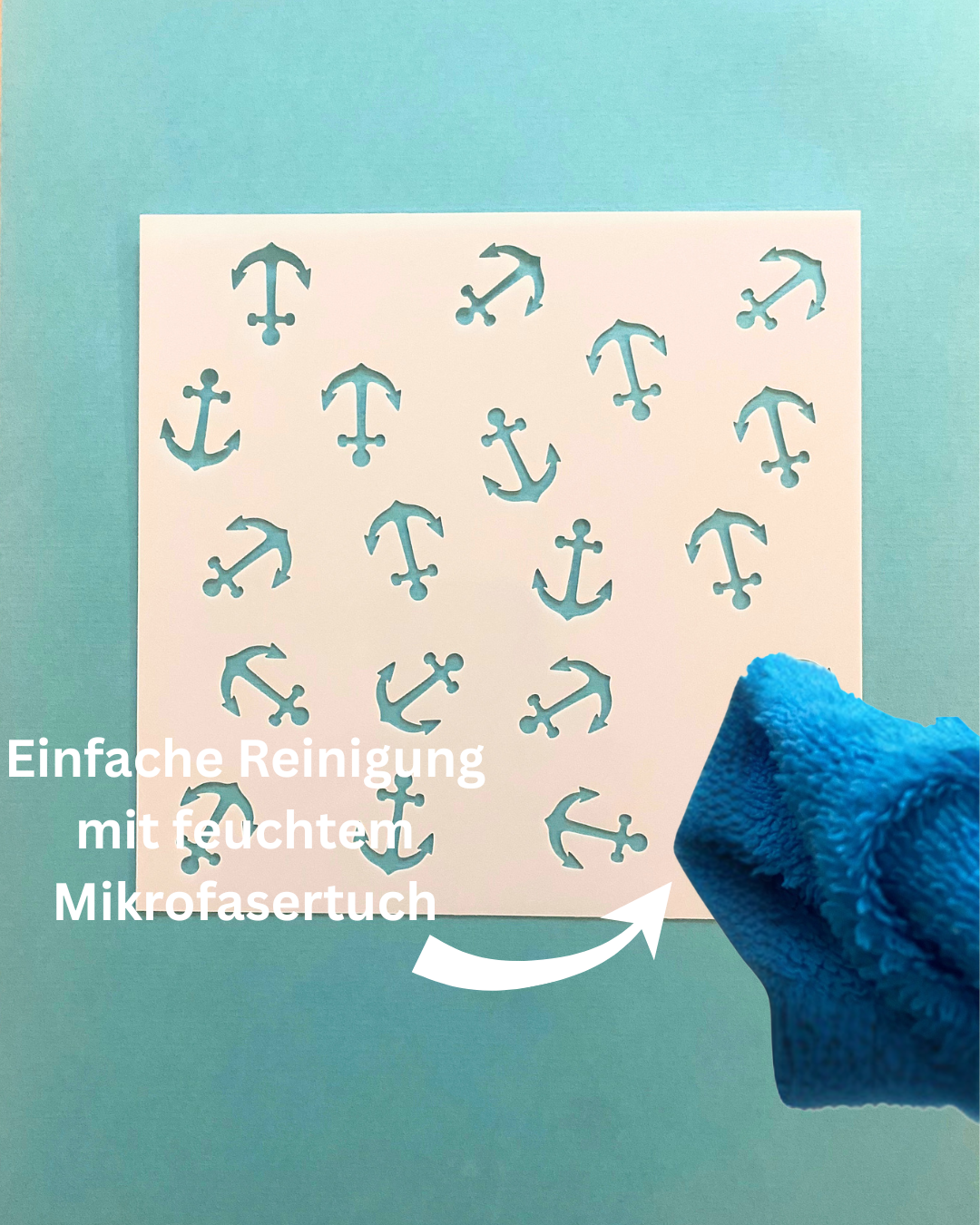Stencil Maritimer Anker