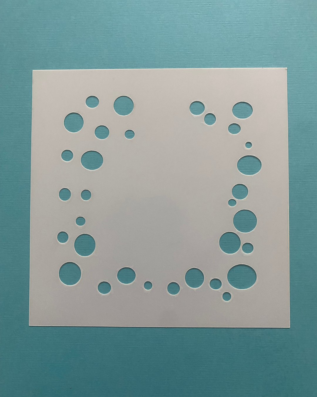 Stencil Wasserblasen