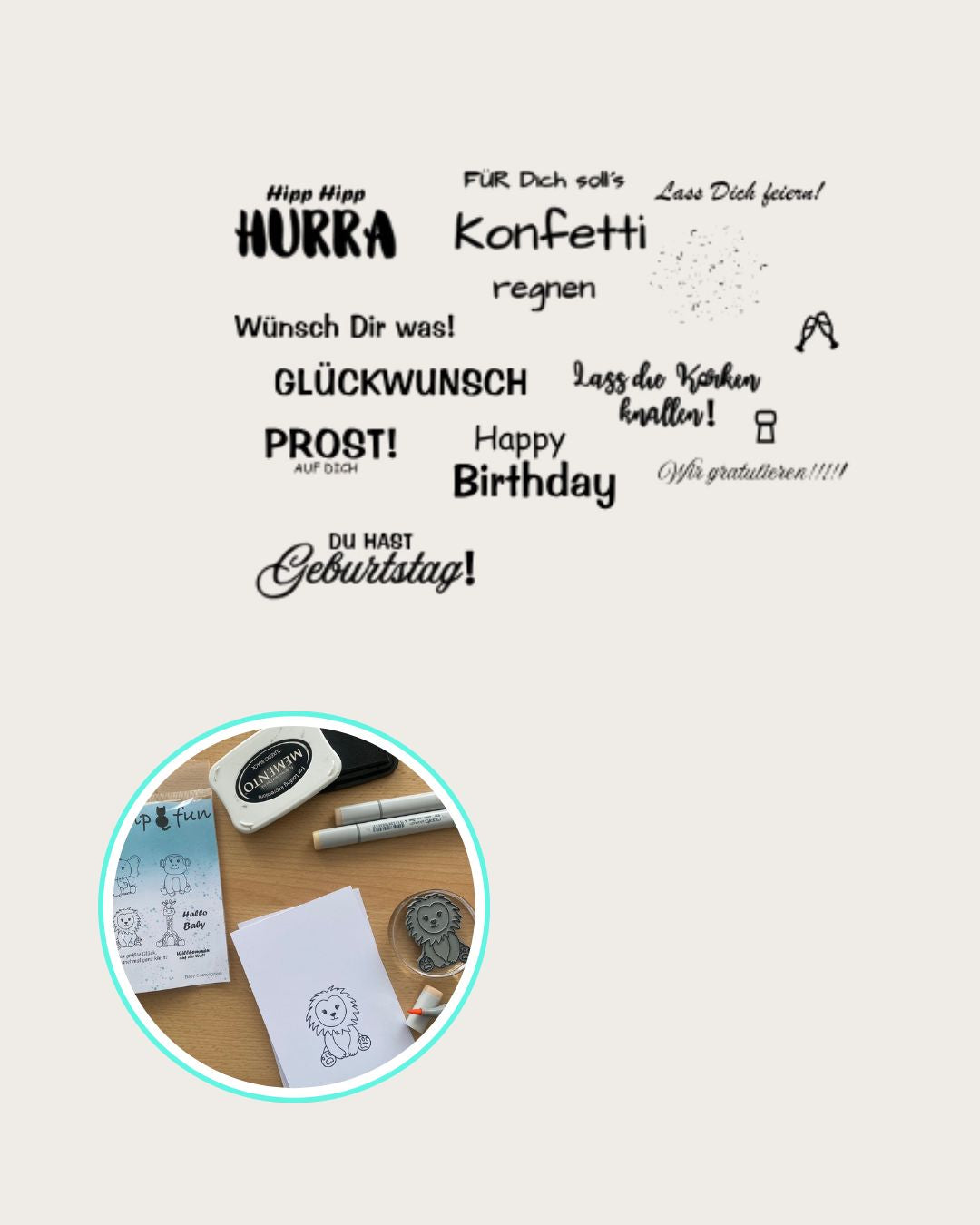 Stempelsprüche zum Geburtstag