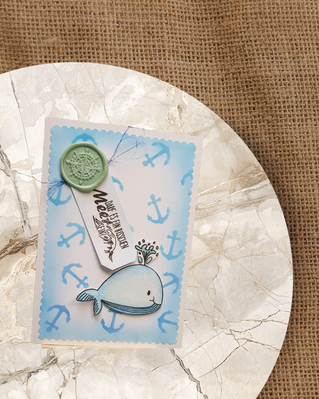 Karte mit Wahl und Ankern