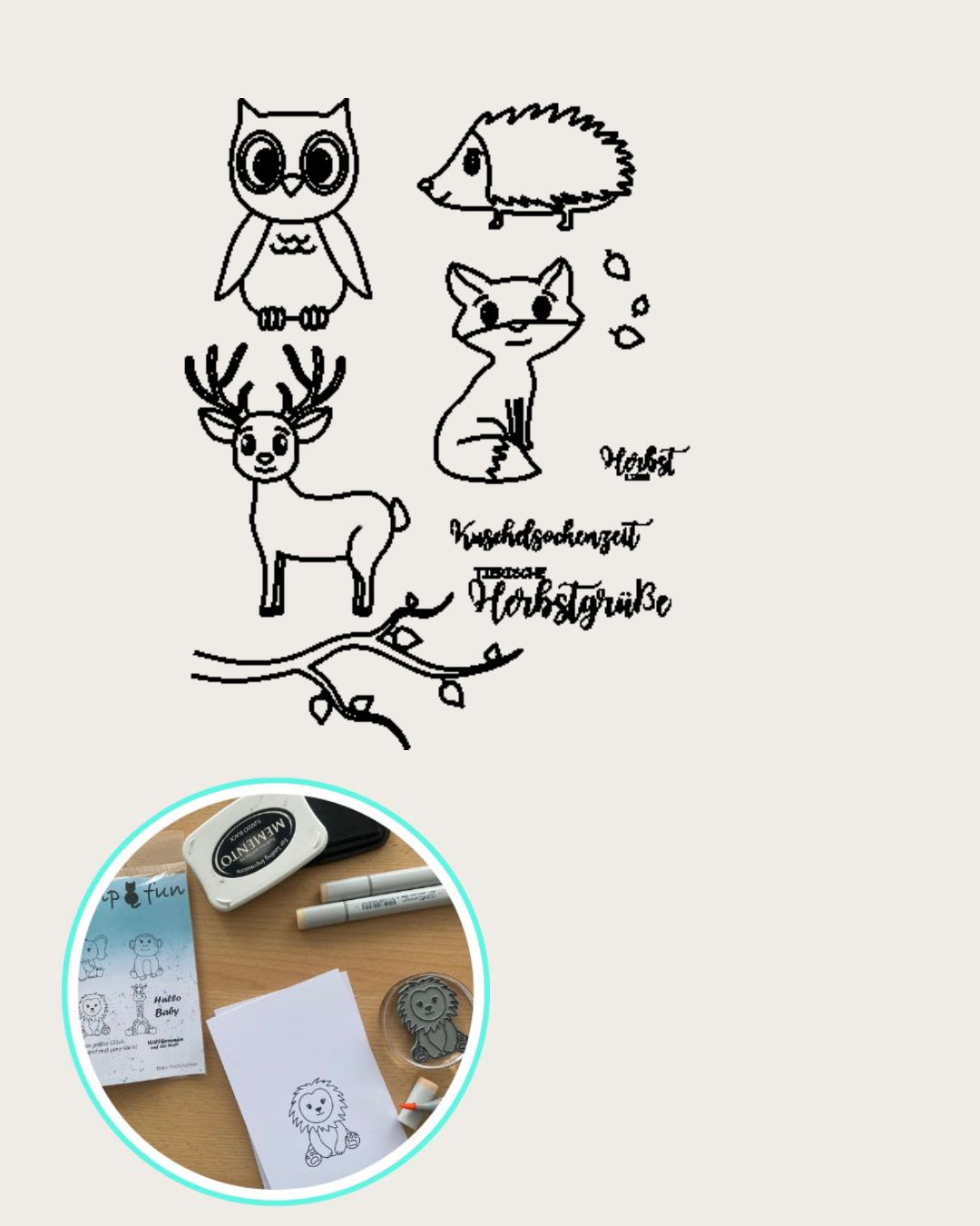 Stempel Set "Waldtiere"