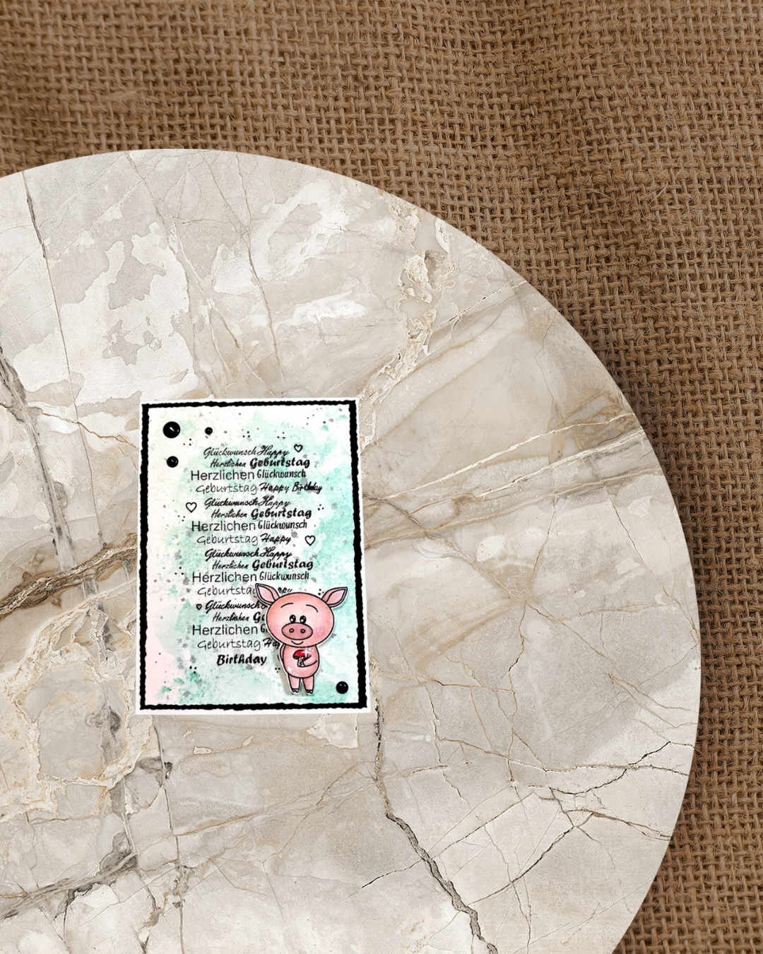 Stempel "Hintergrund Geburtstag"