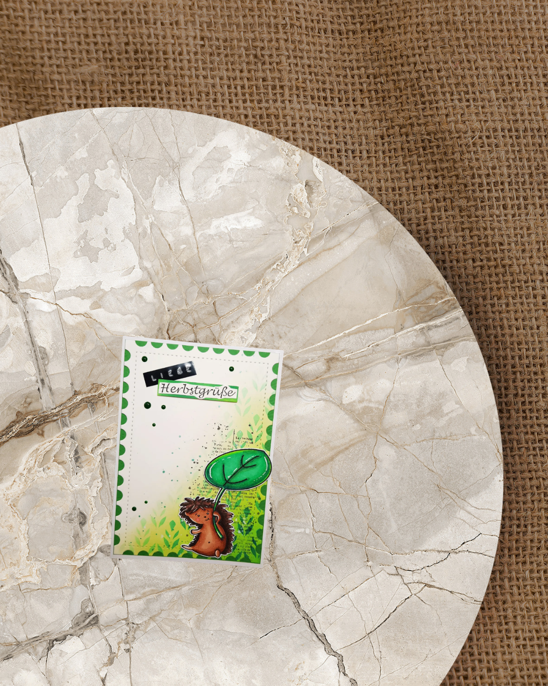 Stempel "fliegender Igel"