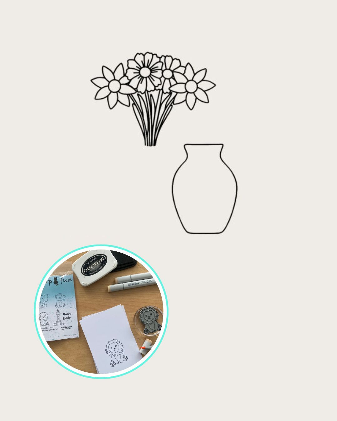 Stempel Set "Blumenstrauß"