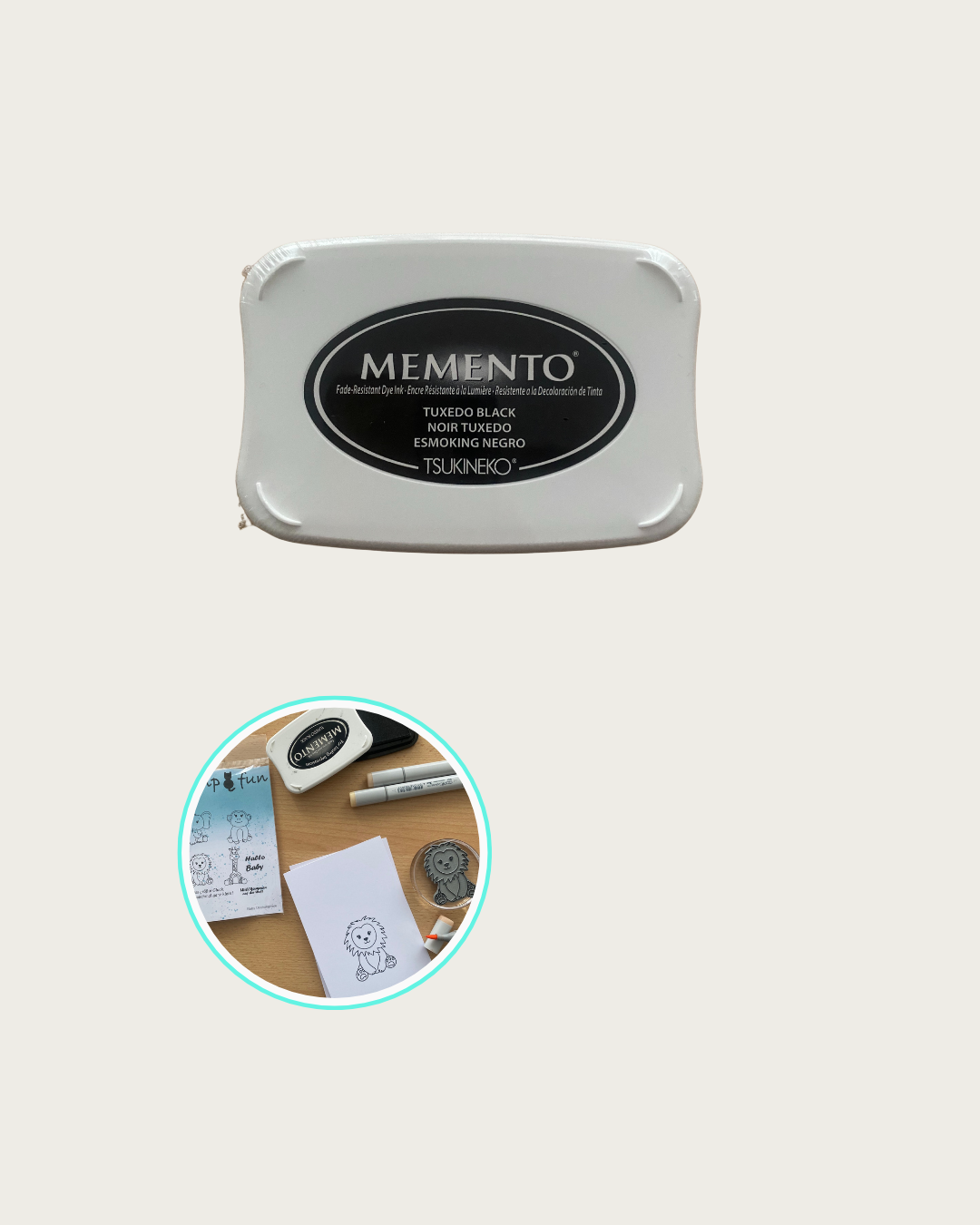 Schwarzes Stempelkissen geeignet für Alkoholmaker