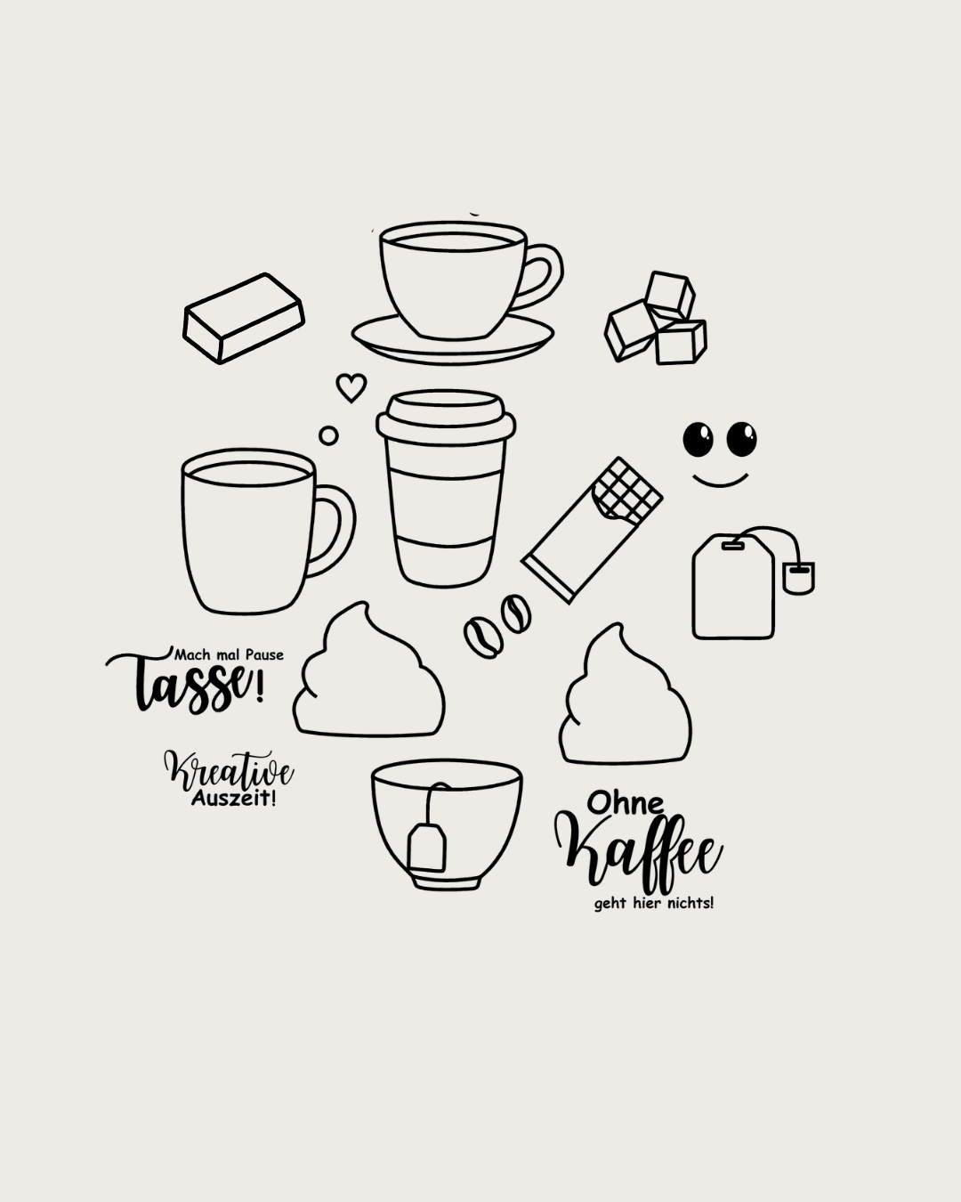 Stempel Set Tassenliebe
