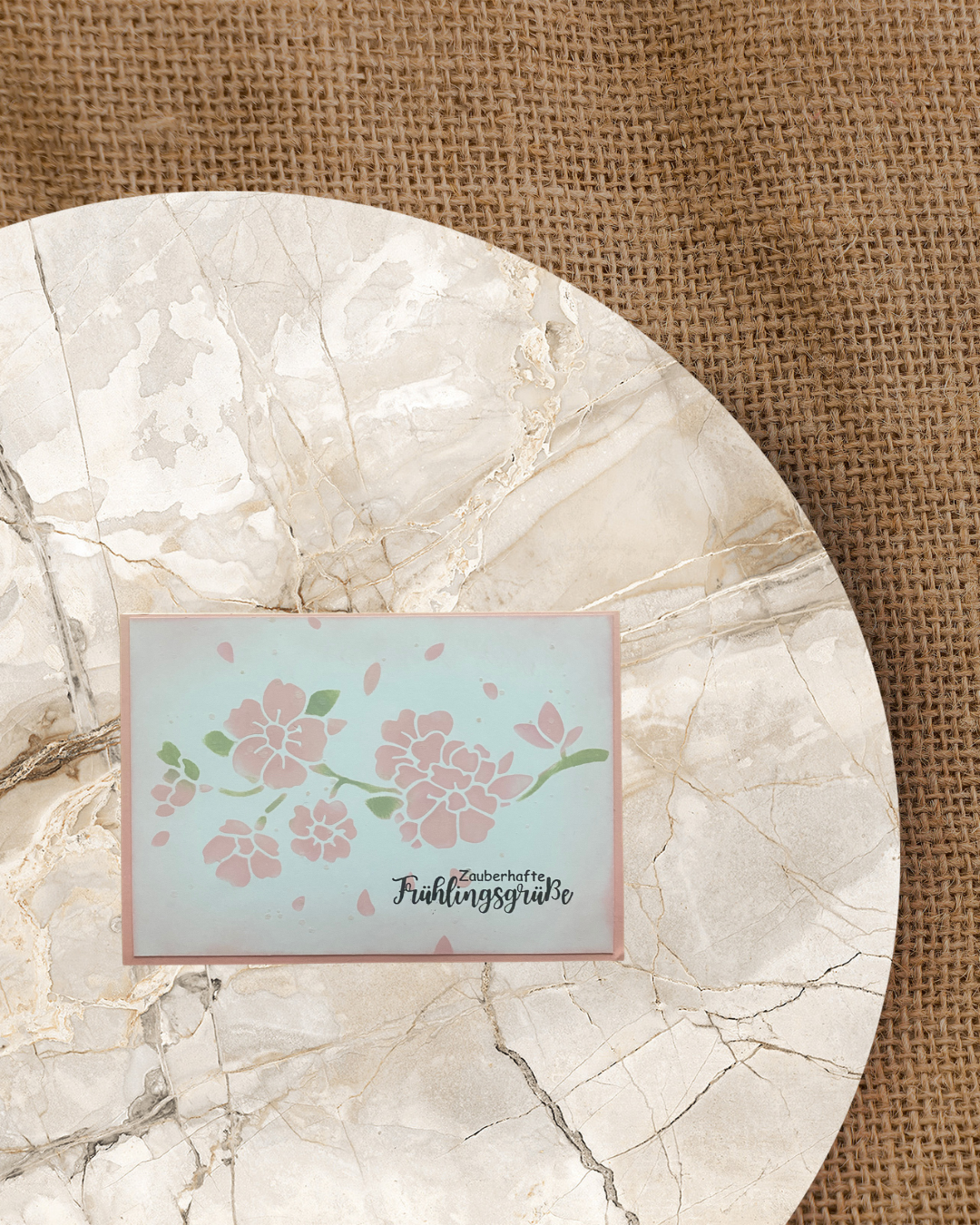 Stencil Blumenzweig