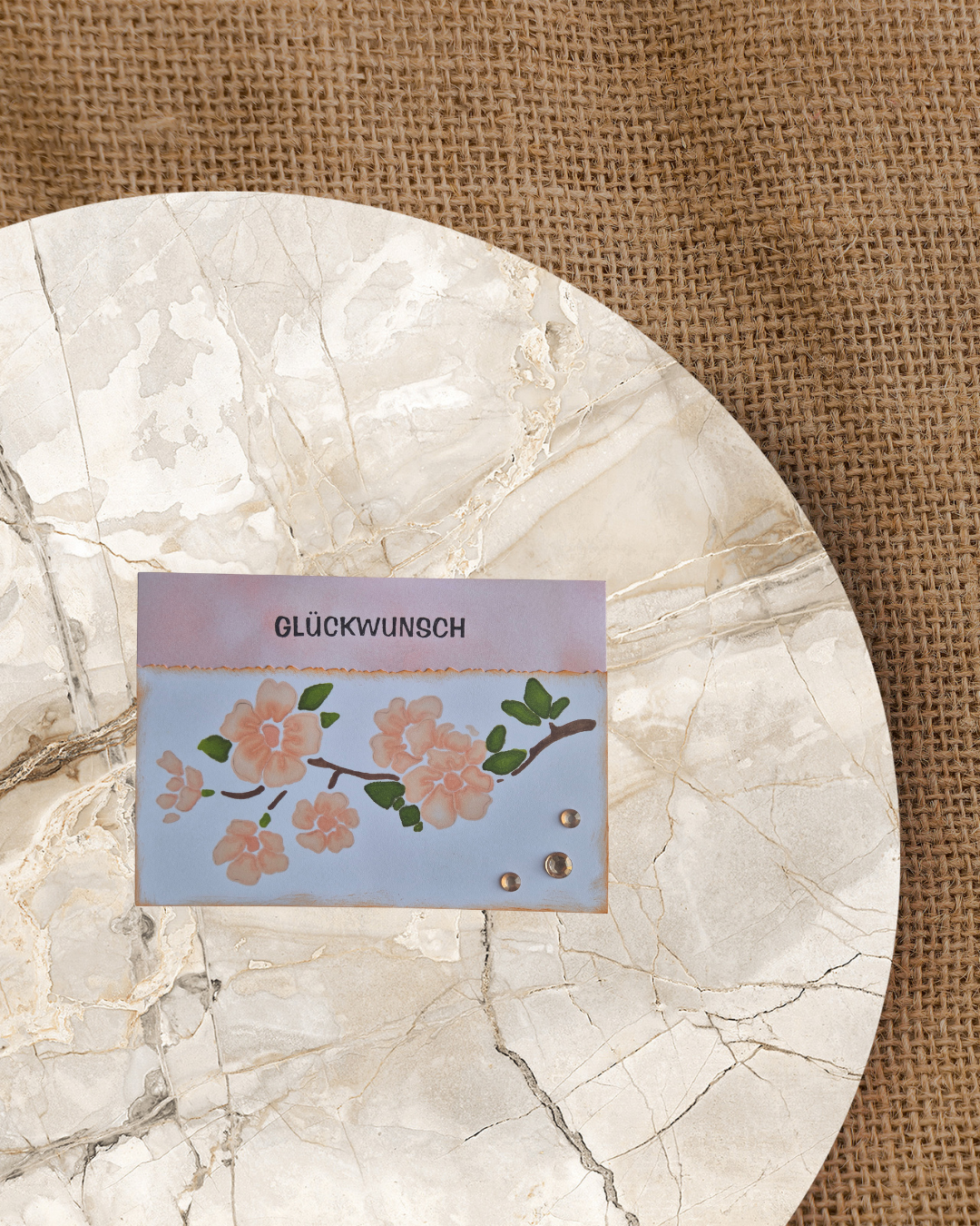 Stencil Blumenzweig