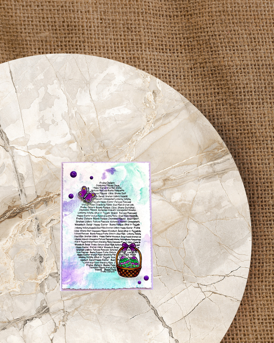 Stempel Set "Hintergrund Frohe Ostern"