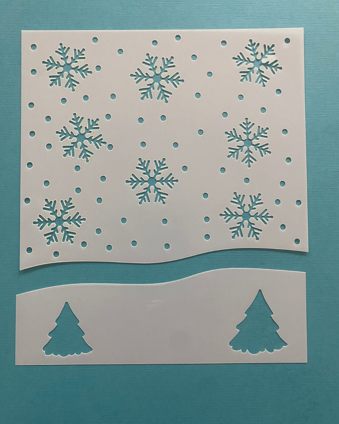 Stencil Schneefall