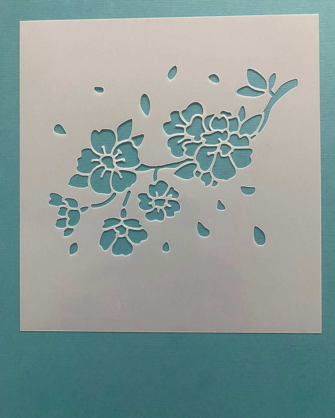 Stencil Blumenzweig