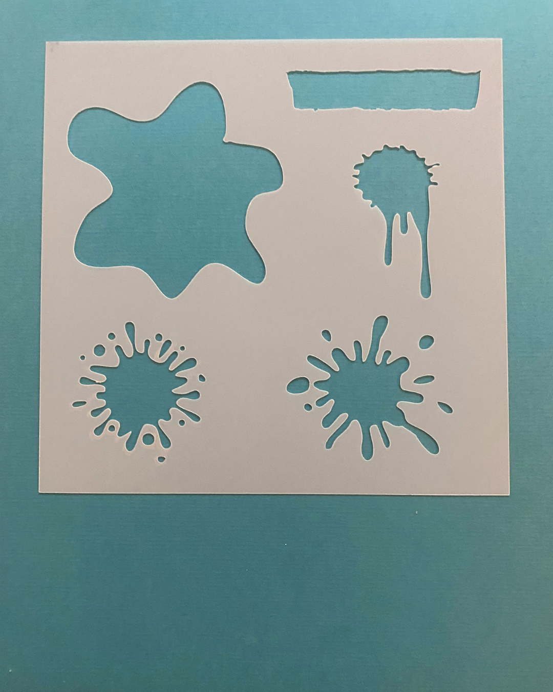 Stencil Kleckse