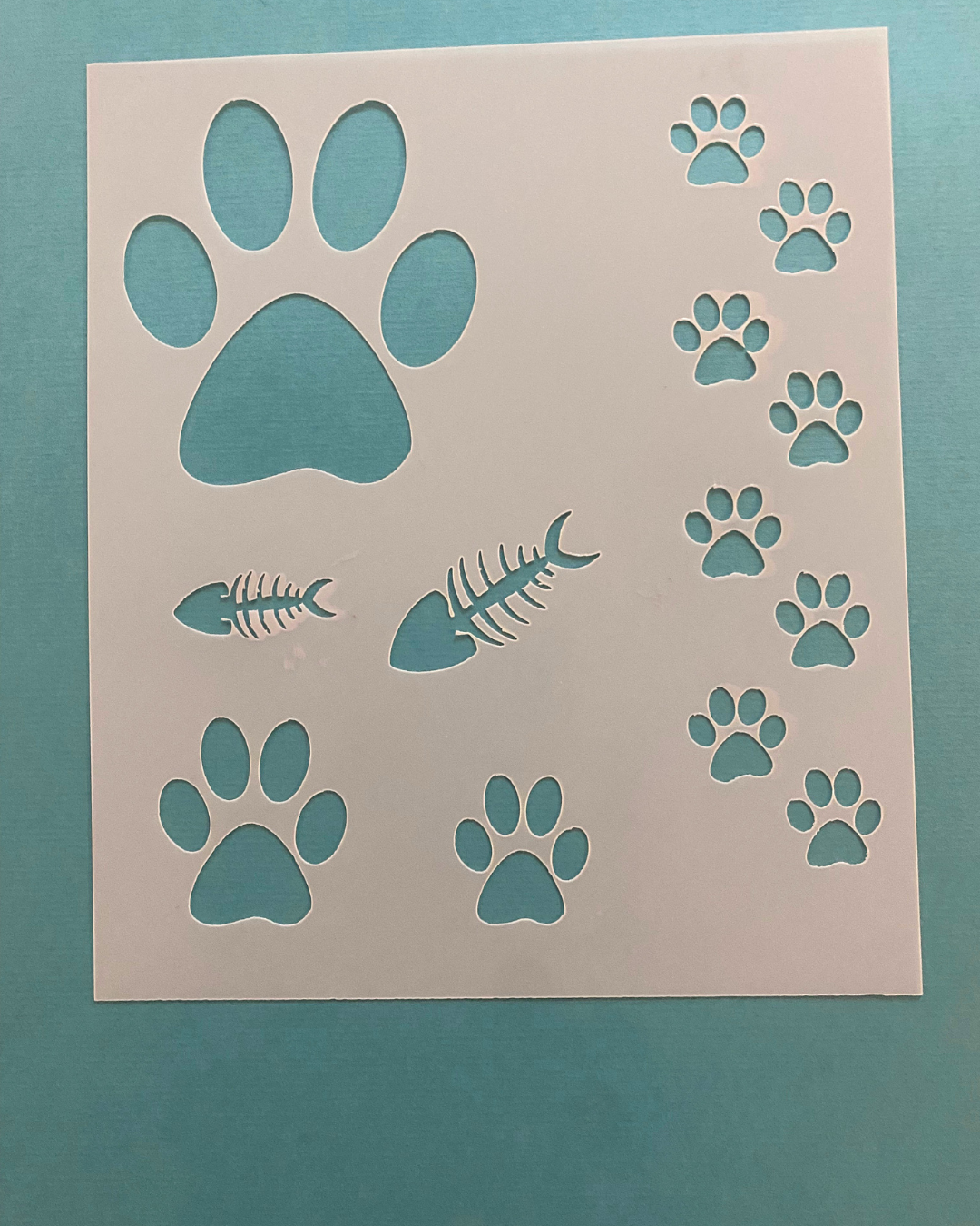 Stencil Katzenpfoten