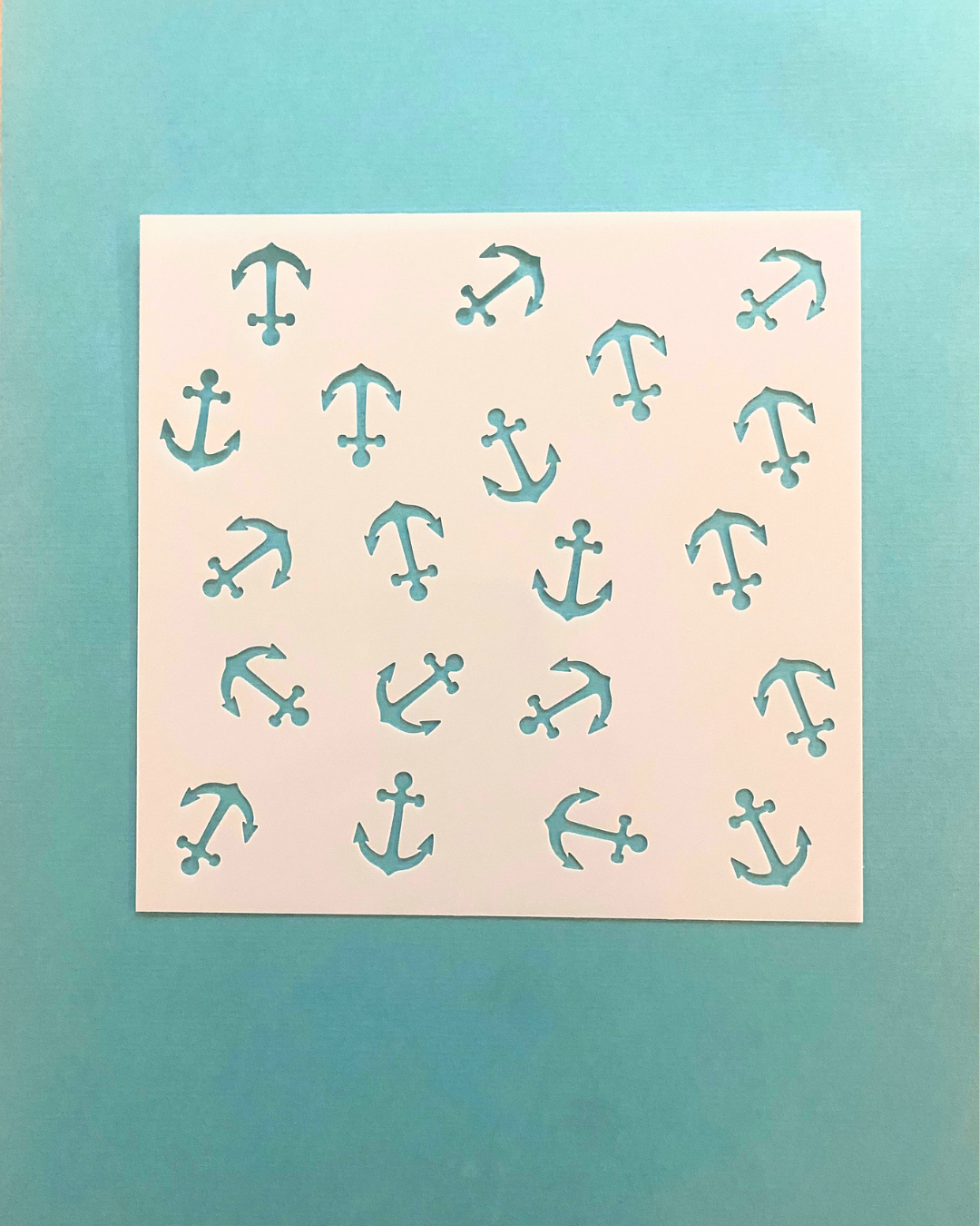 Stencil Maritimer Anker