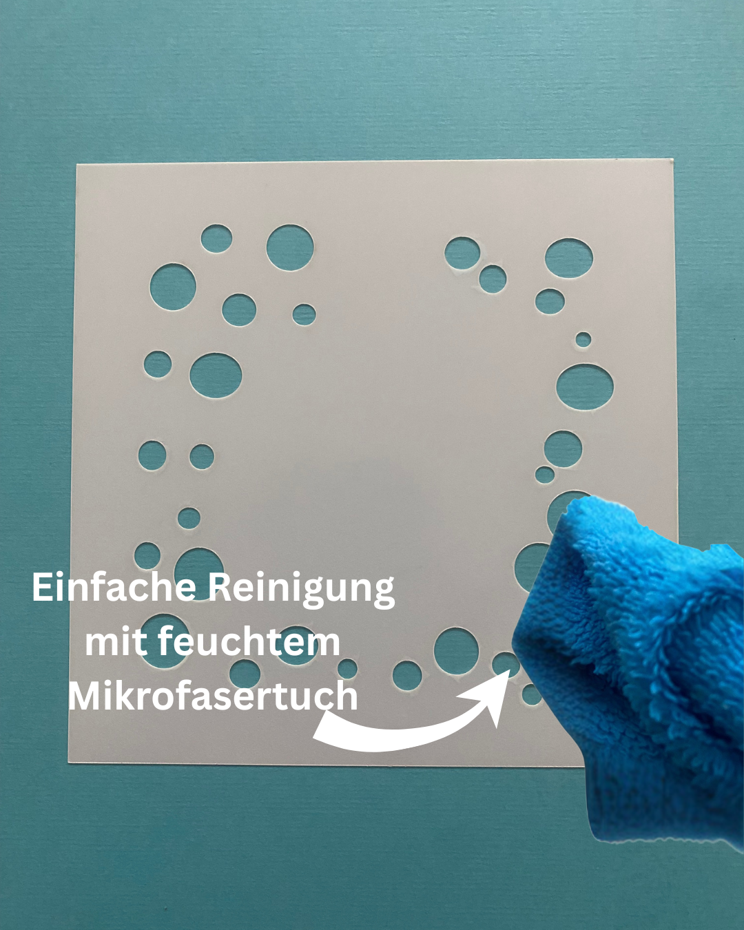 Stencil Wasserblasen