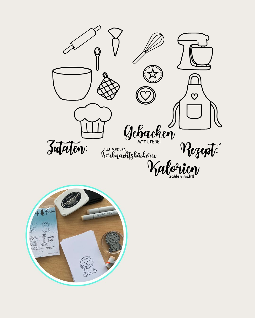 Backmütze, Rührmaschine