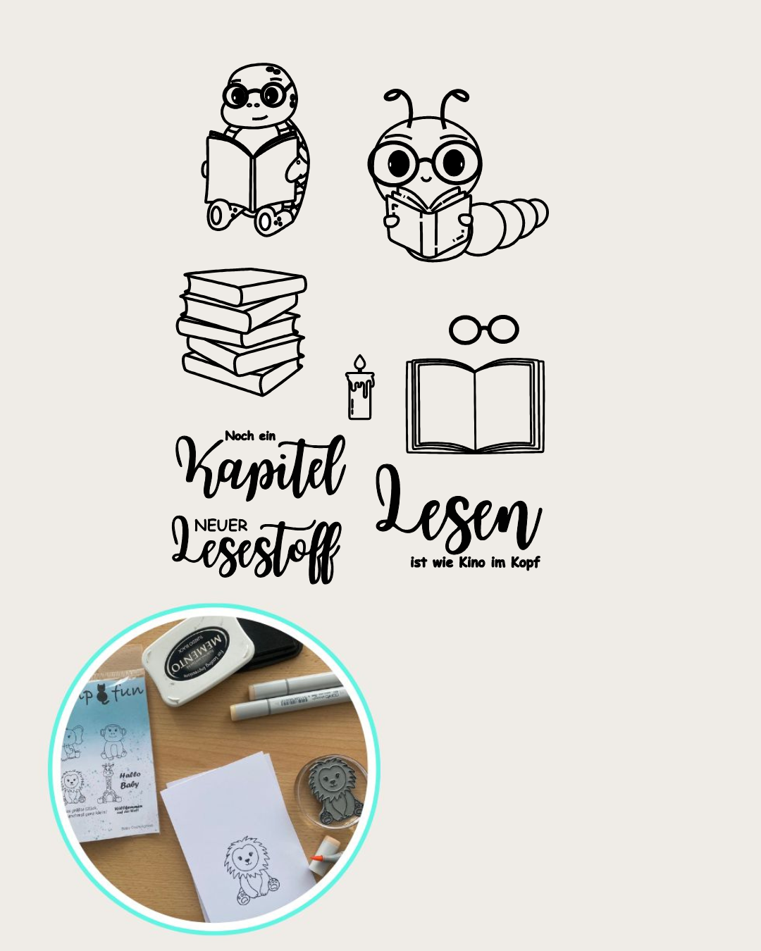 Stempel Set "Lesen"