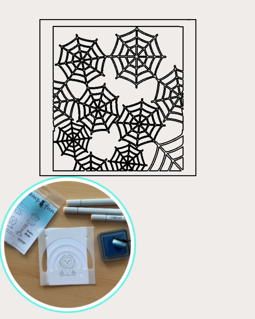 Stencil Spinnennetz
