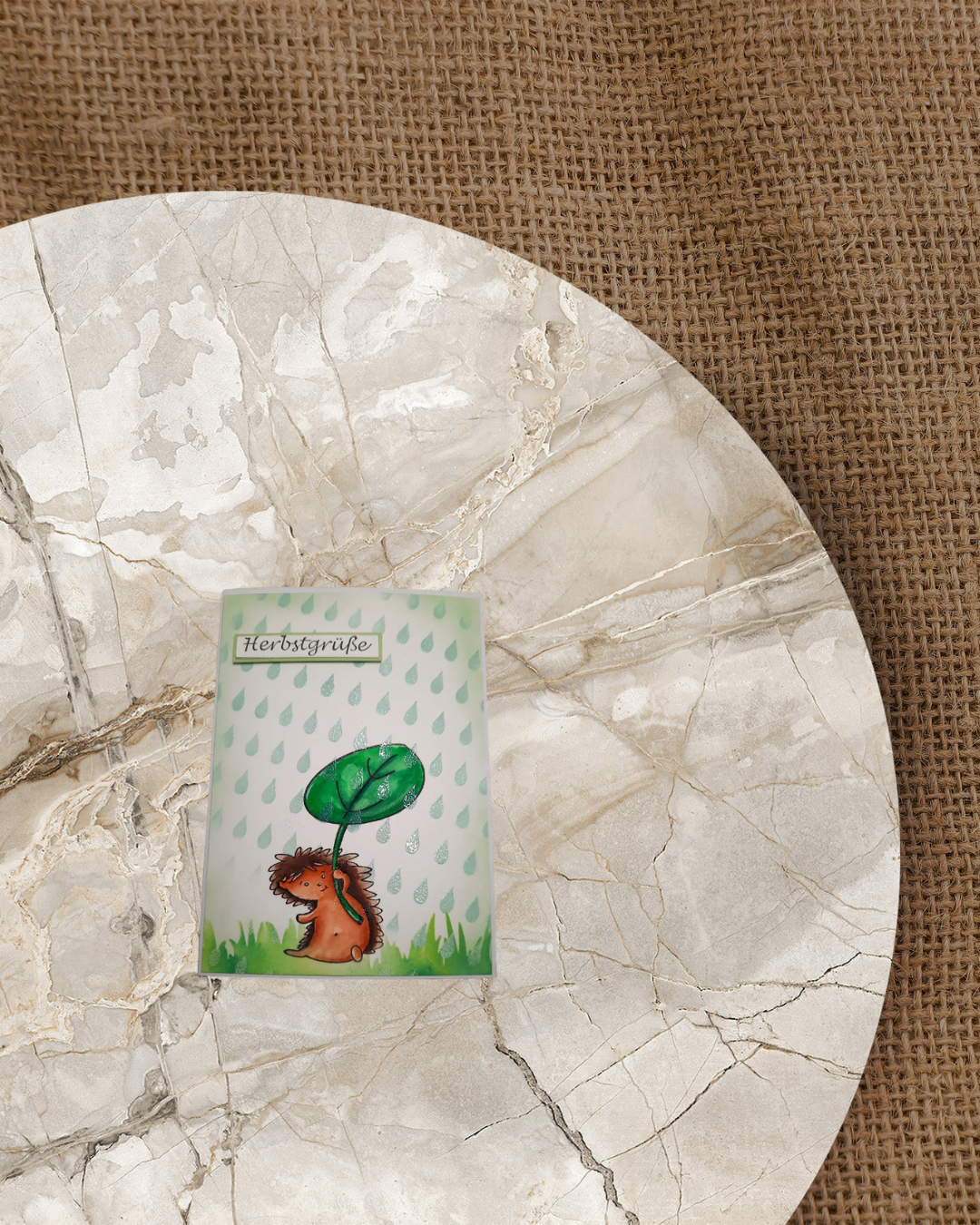 Stempel  "fliegender Igel"