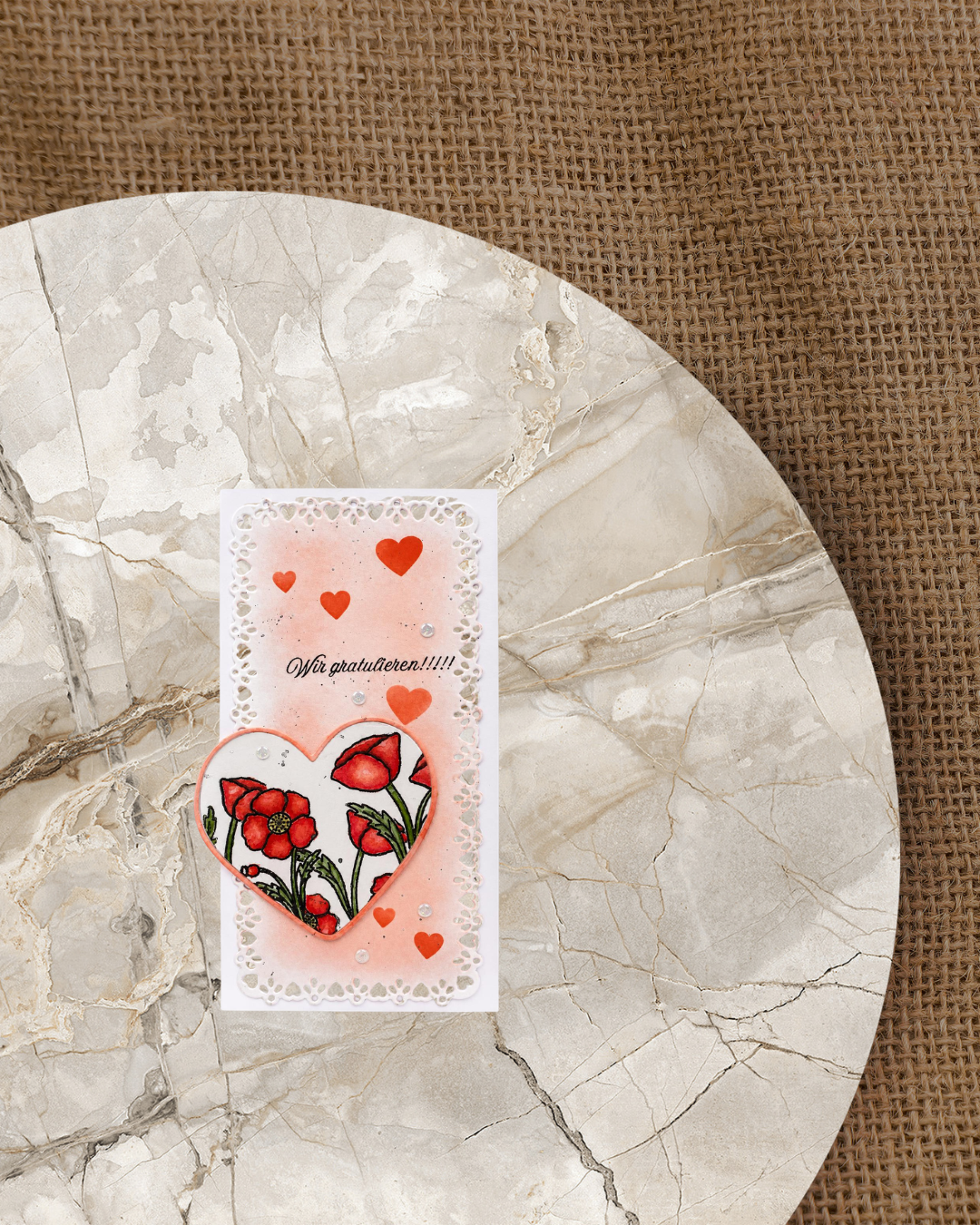 Stempel Set "Mohnblumen"
