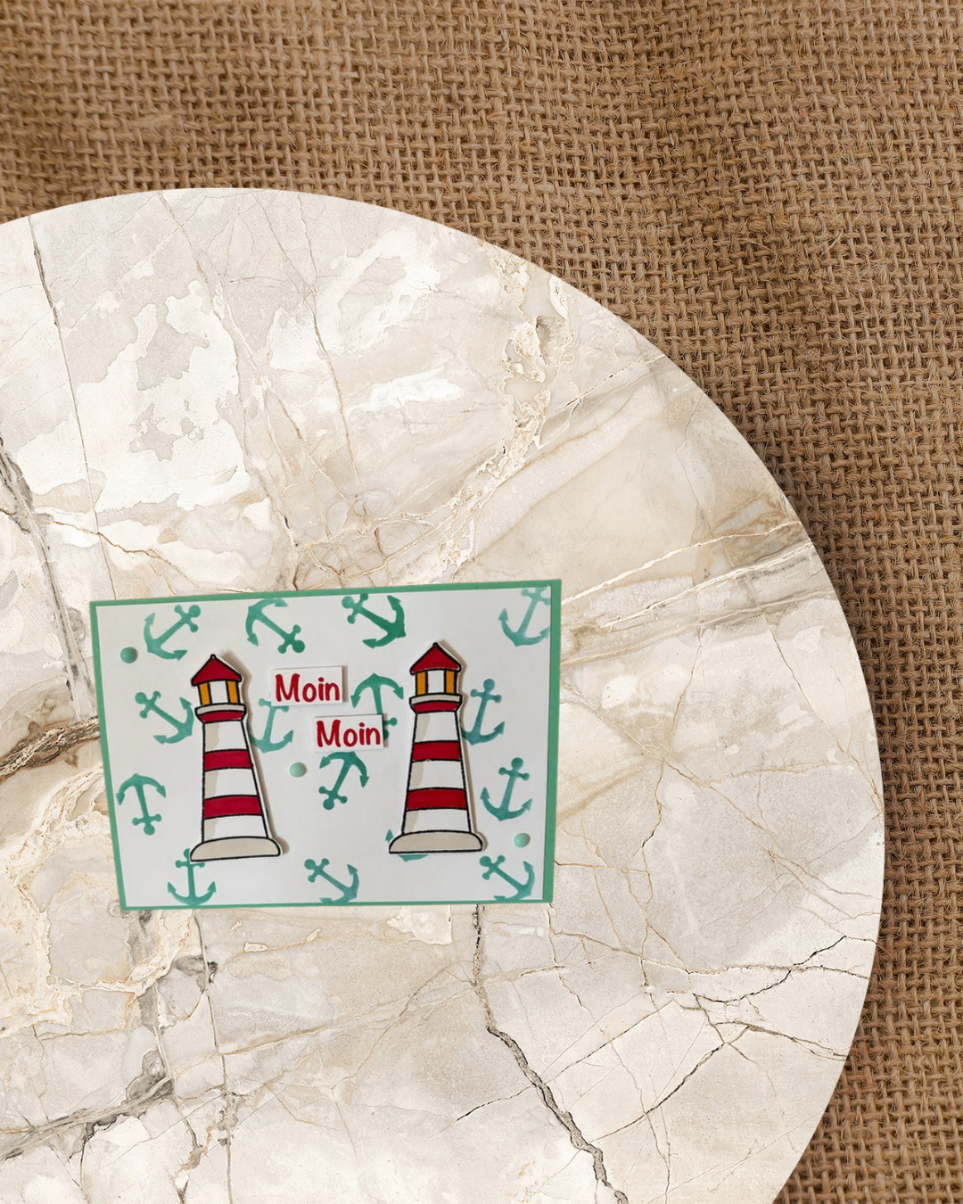 Stencil Maritimer Anker