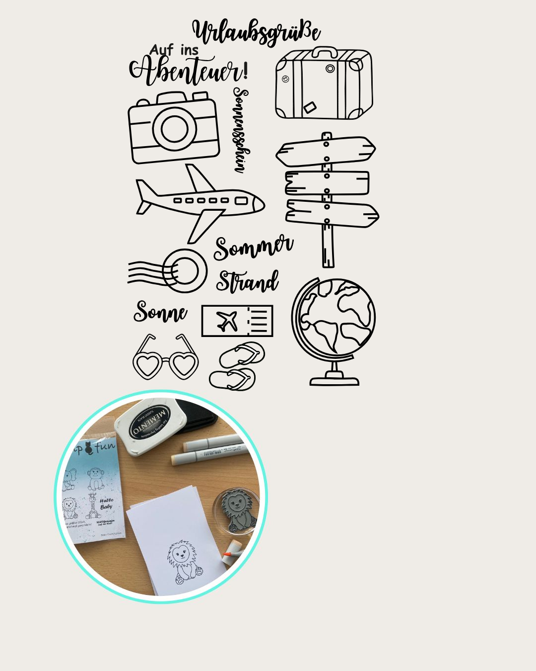 Stempel Set "Reisen"
